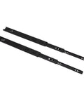 16 Inch Beefed Up Drawer Slides With Full Extension Ball Bearing Rails 100Lb Capacity Twelve Point Five Millimeter Thick Cold Rolled Steel Rubber Pads Ideal For Kitchen Dresser Desk Office Cabinets, black pair