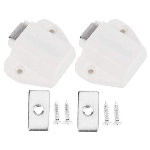 8 Pack Strong Magnetic Door Catch Kit For Cabinets And Cupboards with screws and metal plates