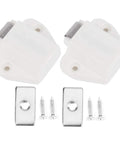 Heavy-Duty Single Door Magnetic Catch Latch for cabinets and cupboards with screws, easy install, durable ABS construction