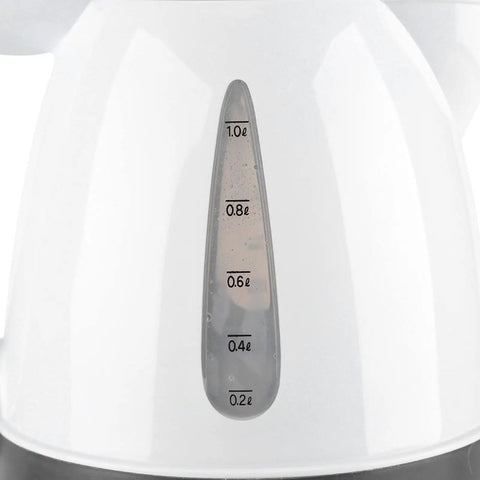 Measurement scale on the 1000ML 12V Portable Car Kettle And Electric Water Heater With Cigarette Lighter Plug for coffee or tea.