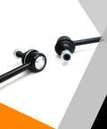 Front Sway Stabilizer Bar End Link Kit Set Of 2 For Hyundai Accent Elantra Forte And More Heavy Duty Bolt On Replacement Links To Beef Up Handling Steering Response And Ride Quality Fits 2012 To 2018 Accent 2011 To 2016 Elantra 2014 To 2018 Forte. black steel sway bar end links set of 2