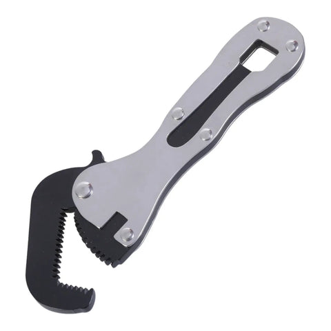 Miniature Rough Wrench Tool For Automotive And Furniture Assembly, shiny alloy steel, compact design, versatile for tight spaces.