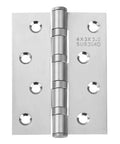 6 Pack Stainless Steel Door Hinges For Exterior And Interior Doors 4x3 Inches Heavy Duty Square Corner Hinges front view