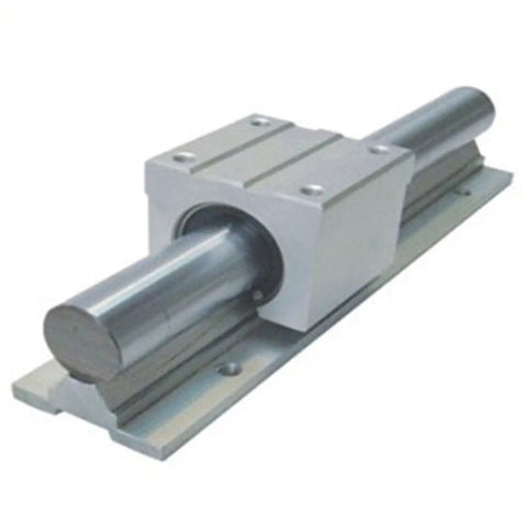 Stainless Steel Linear Guide Rail SBR16 600mm for CNC Machines and 3D Printers, Smooth Glide, No Play, Pro Grade Precision Motion System for Engraving, Automated Inspection, and Semiconductor Equipment, with bearing block
