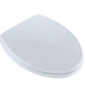 Top Shelf Elongated Toilet Seat And Lid Featuring Super Quick Install Slow Close Mechanism Cotton White High Gloss Heavy Duty Build