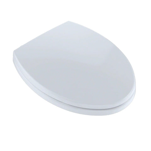 Top Shelf Elongated Toilet Seat And Lid Featuring Super Quick Install Slow Close Mechanism Cotton White High Gloss Heavy Duty Build