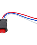 Hazard Light Switch Button For Motorcycle And Electric Bike, Beefy ABS Metal Construction with wiring for quick activation