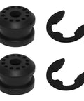 Dodge Ram Transfer Case Shifter Linkage Bushing Set With 2 E Clips Rubber Grommets Replacement For 1500 2500 3500 Heavy Duty Smooth Shifts Durable Fit Easy Installation Direct Fit OEM Quality, black rubber bushings and E-clips