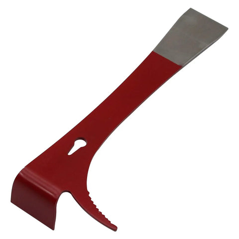Red 3 In 1 Stainless Steel Bee Hive Tool With J Hook And Box Scraper Knife For Lifting Frames Beekeeping Gear