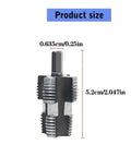 Heavy Duty Electric Drill Thread Tap And Die Set For PVC Water Pipe Repair, showing a detailed metal cutter size 5.2cm.