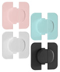 4 Pack Kid Proof Fridge And Cabinet Latch Set With Invisible Design Made From ABS Material in four colors