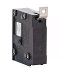 Straight Up Reliable Single Pole Circuit Breaker Swap For House Panels Quick Bolt On Install 20 Amp Protection side view of circuit breaker.