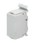 DIN Rail Cat6A Shielded In Line Mountable Snap In Coupler With Female To Female RJ45 Ports For Plug And Play Feed Through Patch