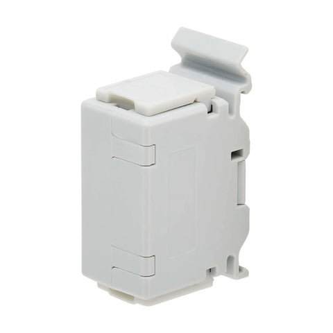 DIN Rail Cat6A Shielded In Line Mountable Snap In Coupler With Female To Female RJ45 Ports For Plug And Play Feed Through Patch