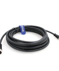 M12 8 Pin Male To Female Sensor Connector Cable Waterproof A Code Shielded Signal Cable coiled, 5M 16.4ft PVC jacket
