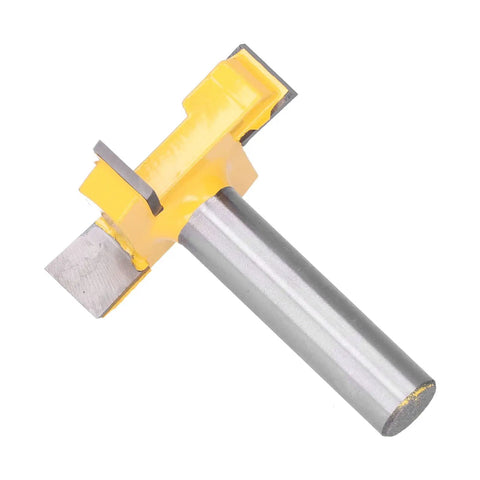 Sick New Anti Rebound Surfacing Router Bit With Smooth PTFE Coating For Flattening Wood Slabs And Acrylics On CNC Machines Safe 4 Flute Milling Cutter For Pro Woodworking Tasks In The Shop, close-up view.