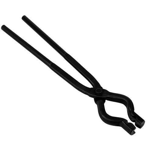 V bit tongs from Forging Tools Kit For Knife Making Starter Set With Anvil Wolf Jaw Tongs V Bit Tongs And Heavy Duty Hammer