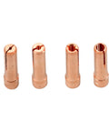 Copper nozzles from Complete TIG Welding Torch Kit For WP 17 18 26 Torches With Gas Lens And Glass Cups, 36 Piece Set