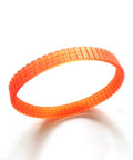 Top Shelf Planer Drive Belt Five Piece Polyurethane Build Orange Finish Tailored For Makita Power Tools Quick No Sweat Replacement Upgrade Badass Tenacity Rugged Build - close-up of one orange polyurethane belt