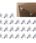Clear Plastic Shelf Support Pins For Cabinets And Shelves Heavy Duty Wall Mount Pins Strong Load Bearing for Pantry Closet Kitchen