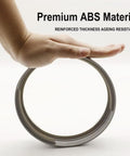 Hand holding Exhaust Hose Coupler Window Adapter For Portable A C Unit 5.9 Inch Round Connector Durable ABS material