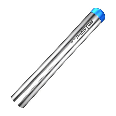 Bike Bottom Bracket Bearing Removal Tool Kit For Press Fit Cups And Headsets, silver piston-style tool with blue cap