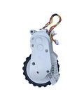 Left Side Motor Drive Wheel For Xiaomi Robotic Vacuum Cleaner, Compatible With MJST1S MJST1SHW MJSTP MJSTL showing wiring and gear.