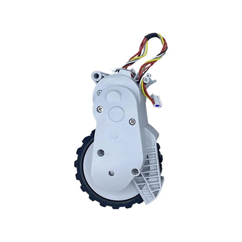 Left Side Motor Drive Wheel For Xiaomi Robotic Vacuum Cleaner, Compatible With MJST1S MJST1SHW MJSTP MJSTL showing wiring and gear.