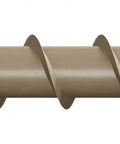 DSVT2S Deck-Drive Wood Screw Collated 10 X 2 In Torx T25 Tan with fast-start tip, flat head and nibs, side profile