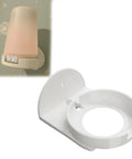 Wall Mount Bracket For Gen 1 And 2 Sound Machine, No Fuss Setup, white bracket with cord slot, mounted with sound machine