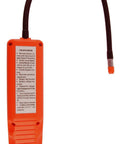 Elitech CPU-1G HVAC leak detector handheld with orange body and flexible black gooseneck probe