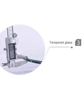 Caliper measuring thickness of tempered glass for Clear Glass Lazy Susan Turntable For Dining Tables And Kitchens