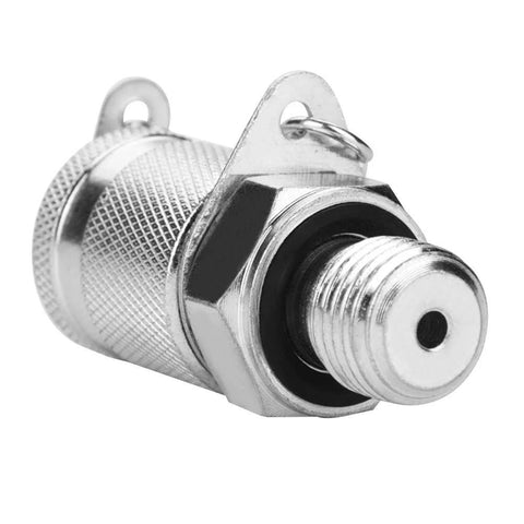 Hydraulic pressure test coupling adapter, G1/4 thread, metal knurled body for hydraulic systems