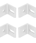 10 Pack Right Angle Corner Brackets Aluminum L Shaped Braces Heavy Duty Fasteners For Strong Furniture Support And Industrial Connections