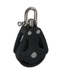 Nylon Marine Pulley Beefy Yet Lightweight With Stainless Steel Hardware For Ropes Up To 11mm 1650 Lb Load Capacity Ideal For Yacht And Sailboat Pulleys black nylon block with stainless steel shackle