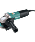 Four And A Half Inch Angle Grinder With Seven Point Five Amp Motor Delivers Eleven Thousand RPM AC DC Switch Lightweight Four Point Five Pound Build Compact Barrel Design Dust Sealed Armature For Longer Tool Life Pro Grade For Cutting And Grinding
