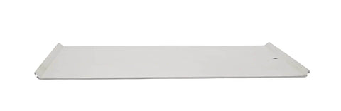 Wear-Ever Aluminum Cookie Sheet Pan 17 by 14 Inches, heavy-gauge aluminimum bake tray with even heating, side view