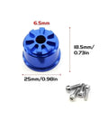 Tough As Nails Metal Differential Carrier For 1/10 Summit RC Crawler Upgrade Diff Case Replacement Housing Precision Machined Blue Anodized part with screws.
