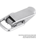 Ten Pack Hasp Lock Fasteners Toggle Latches for Kitchen Cabinets Furniture Machinery and Equipment Heavy Pull Force Compact Stainless Steel 201 Hardware Set Durable Metal Hardware stainless steel toggle latch with spring for cabinet and equipment use