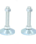Beefy Heavy Duty Carbon Steel Leveling Screw Legs Set With 3.15 Inch Adjustable Feet For Furniture, Machinery, Nickel Plated