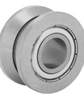 Rock Solid V Groove Track Roller Guide Sealed Ball Bearing 41ZZ 15x41x20mm steel bearing close-up for precise motion in rigs