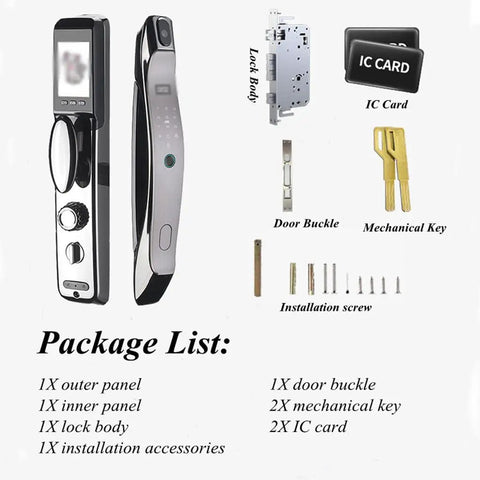 Heavy Duty Smart Fingerprint Door Lock With App Remote Control And Top Tier Rock Solid Biometric Password Security For Hassle Free Residential IC Card Keyless Entry Setup