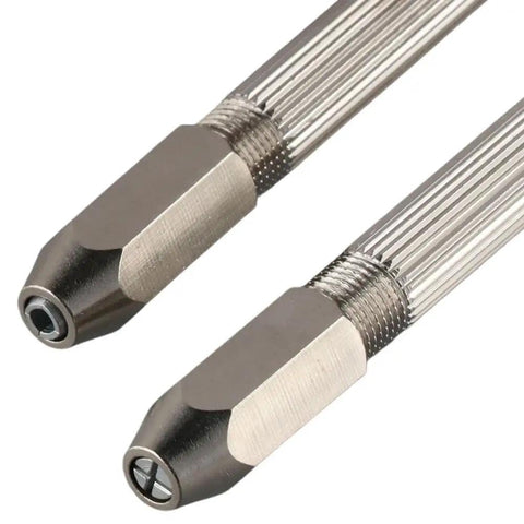 Top Tier Hex Hand Drill Pin Vice With Double Ended Micro Drill Bits For Jewelry Making And Watch Repair Durable alloy micro drill bits with chucks.