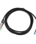 Metal Proximity Switch PR12-4DN 3 Wire NO NPN Sensor For Machinery And Metallurgy, 4mm Detection Distance, Built In Power Safeguard Circuit, Durable Industrial Grade Proximity Sensor, silver цилиндrical sensor with black cable