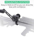 Crossbow Power Draw Rope Crank Device That Slashes Draw Weight By 70 Percent For Easy Cocking MIL SPEC Tube Mount Compatible