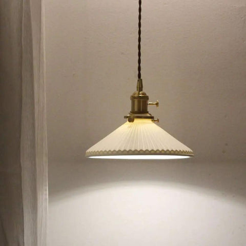 White Ceramic E26 Pendant Light, Modern Minimalist Ceiling Lamp For Dining Room, Living Room, Bedroom, Bar And Cafe, Adjustable Hanging Wire, UL Listed, Easy Install, Sleek Contemporary Chandelier