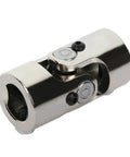 Rock Solid Chrome Steering Shaft U Joint 1 Inch Double D By 1 Inch Double D Single Universal Joint 83Mm Driveline Coupling close-up view