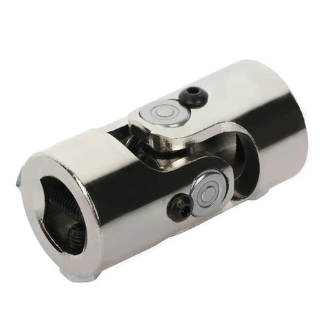 Rock Solid Chrome Steering Shaft U Joint 1 Inch Double D By 1 Inch Double D Single Universal Joint 83Mm Driveline Coupling close-up view