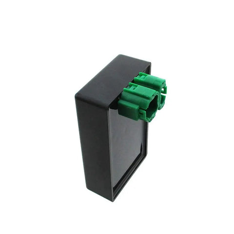 Side view of Ride Ready Ignition DC CDI Box For KYMCO Agility 50 125 2006 2011 People 50 4T Scooter with green connector