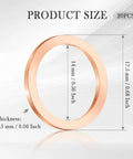Heavy Duty Copper Oil Drain Plug Crush Washer Set For Cars, Trucks And SUVs, Fits M14x1.5 Transmission Drain Plugs, dimensions shown